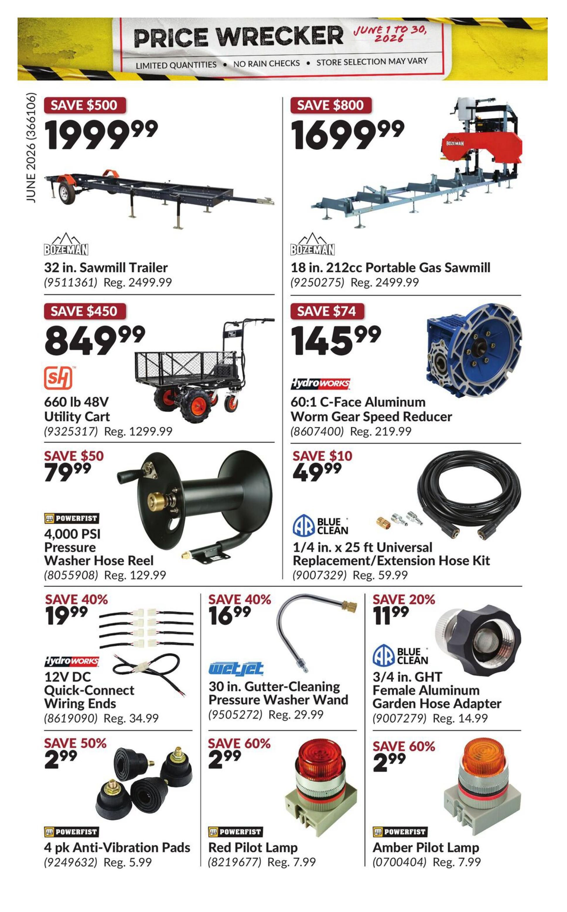 Princess Auto Price Wrecker Flyer June 1 to 30