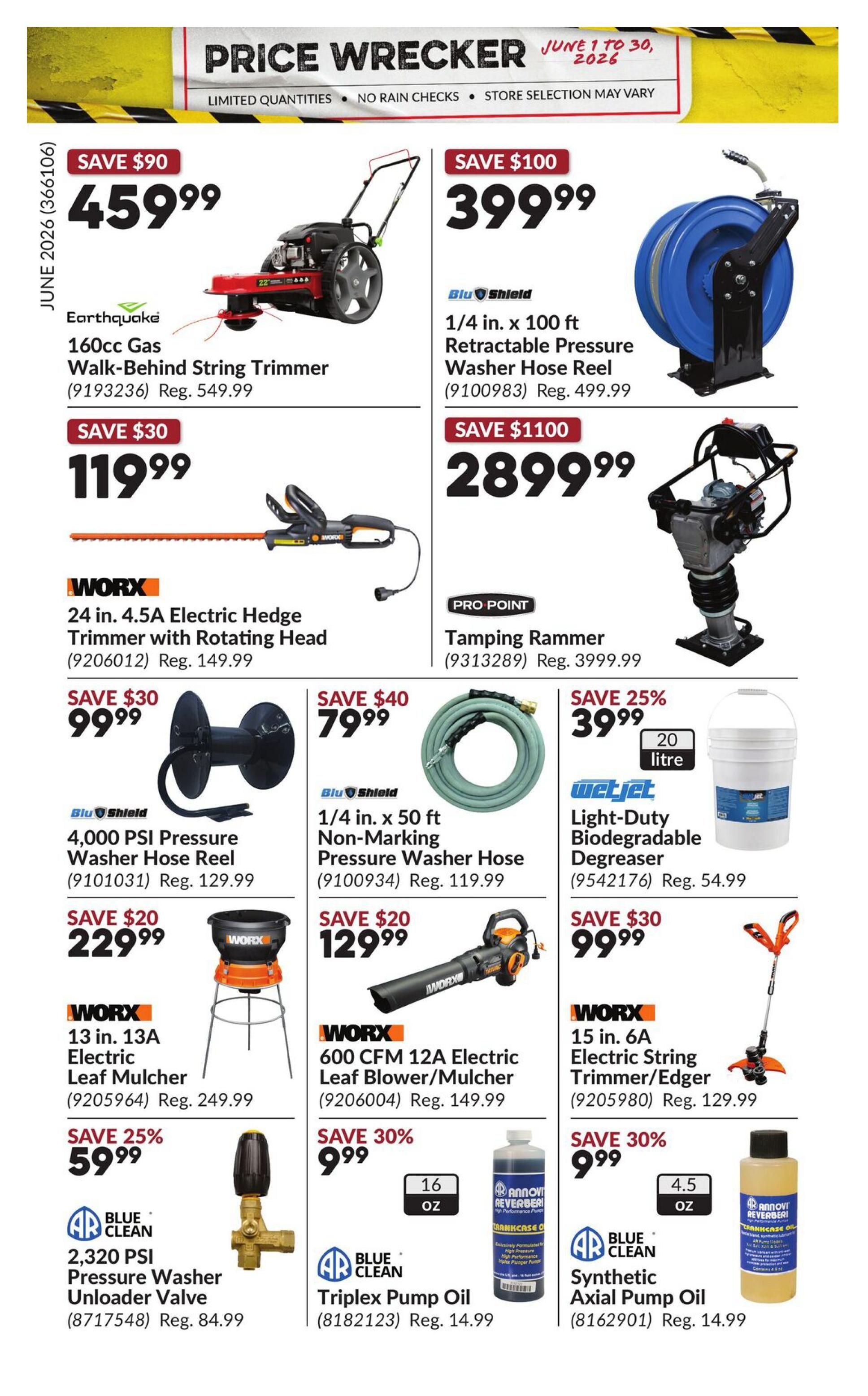 Princess Auto Price Wrecker Flyer June 1 to 30