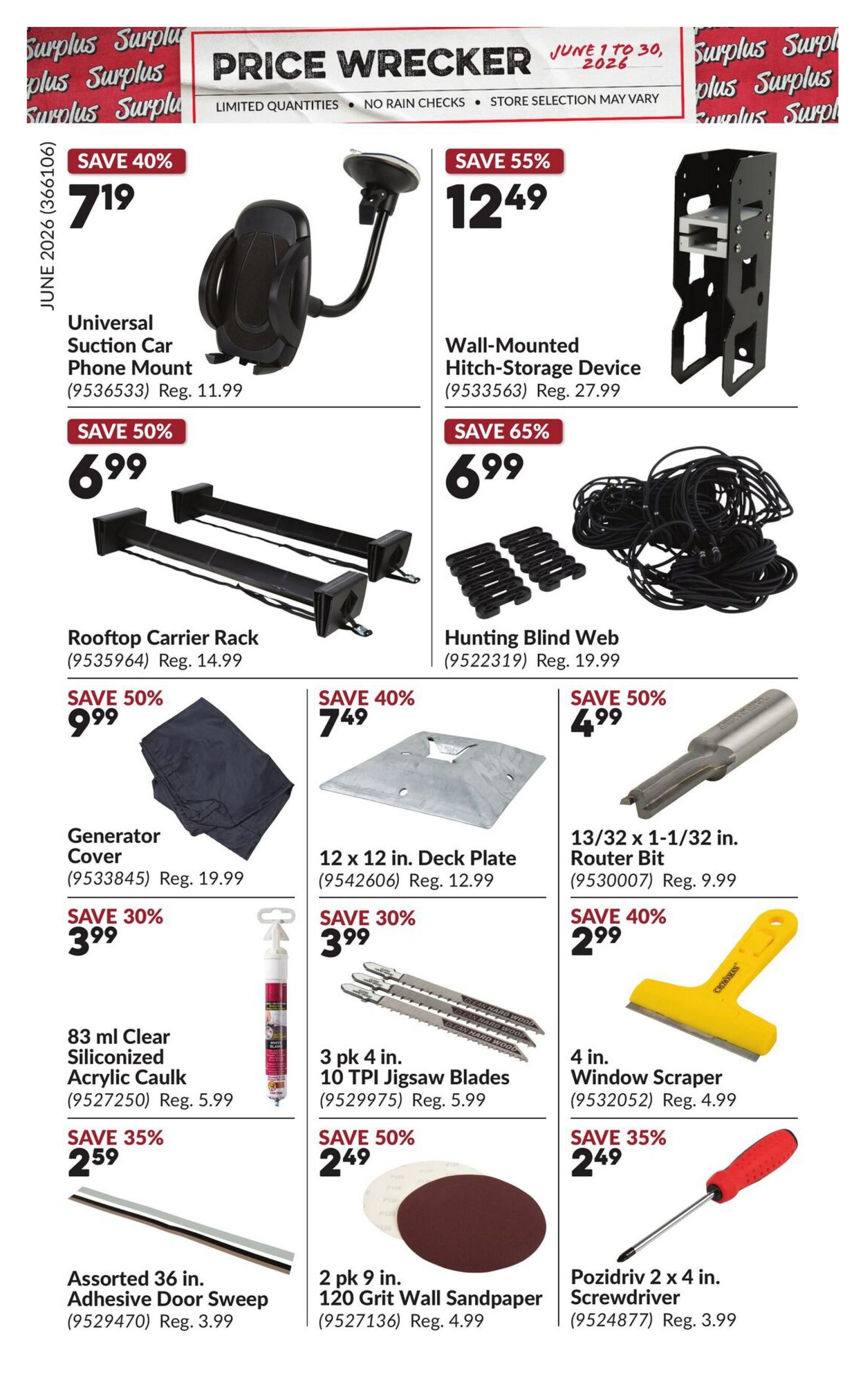 Princess Auto Price Wrecker Flyer June 1 to 30