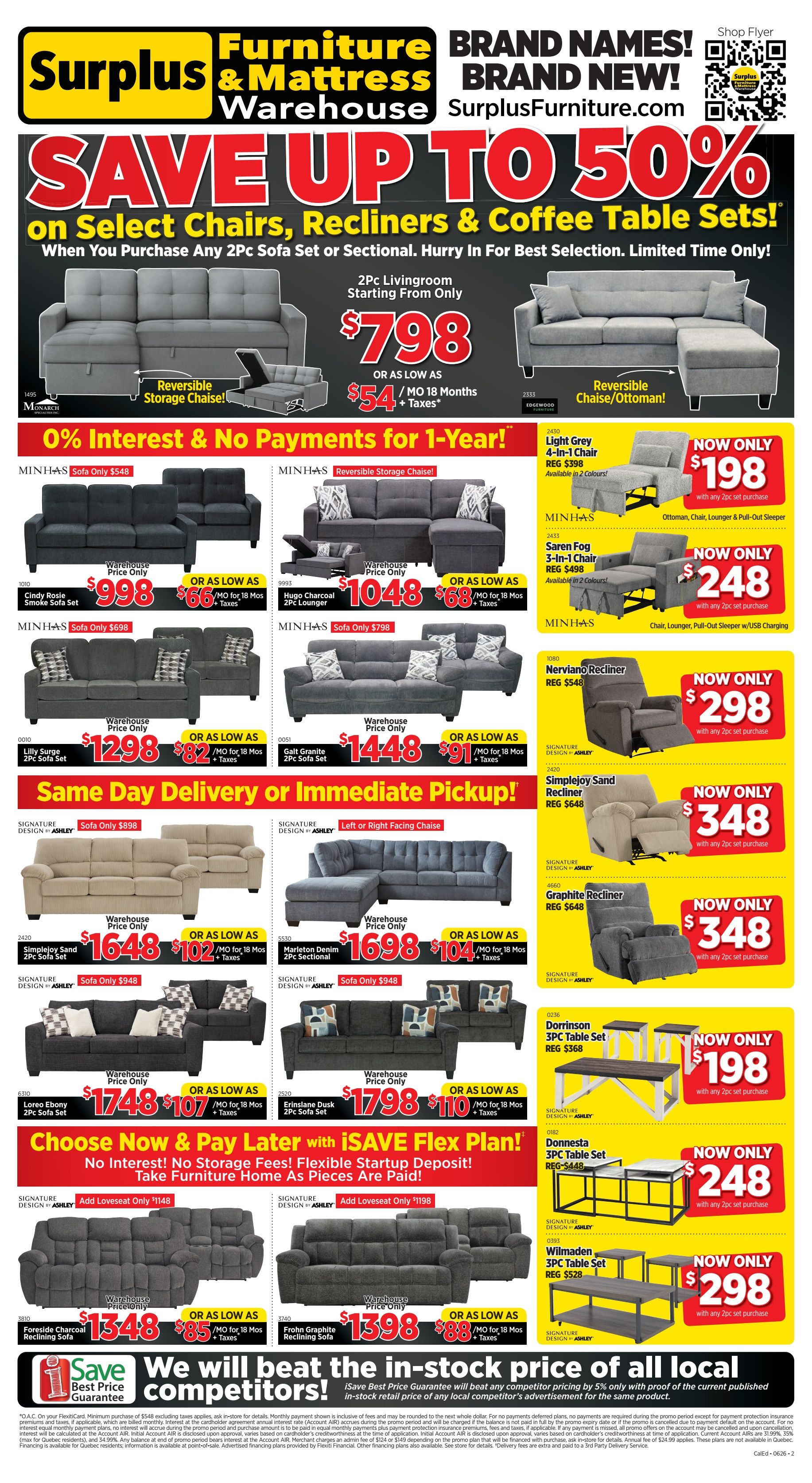 Surplus Furniture & Mattress Warehouse (Winnipeg, Brandon) Flyer June 1 to 14