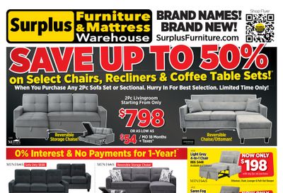Surplus Furniture & Mattress Warehouse (Thunder Bay, Sault Ste Marie) Flyer June 1 to 14