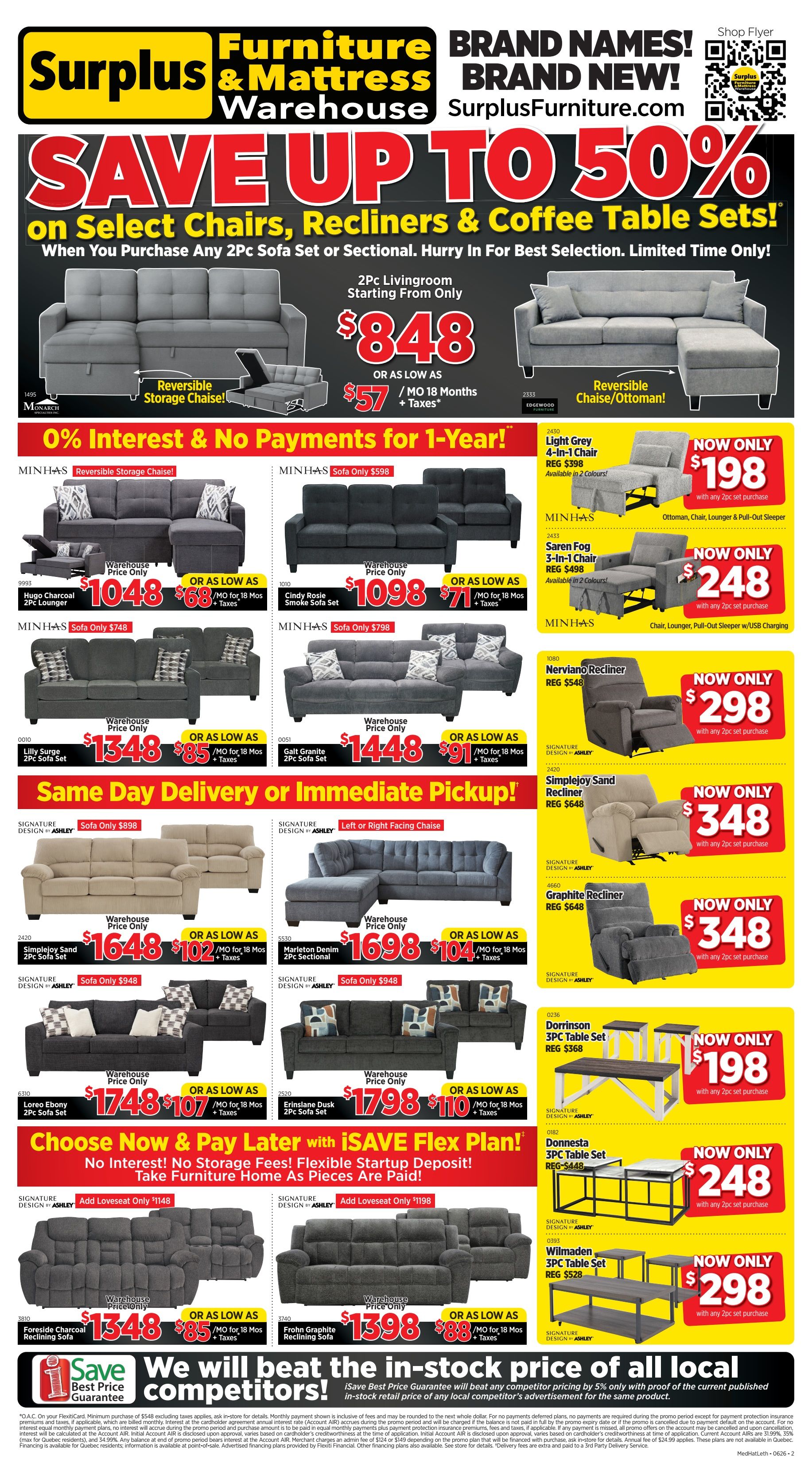 Surplus Furniture & Mattress Warehouse (Medicine Hat) Flyer June 1 to 14
