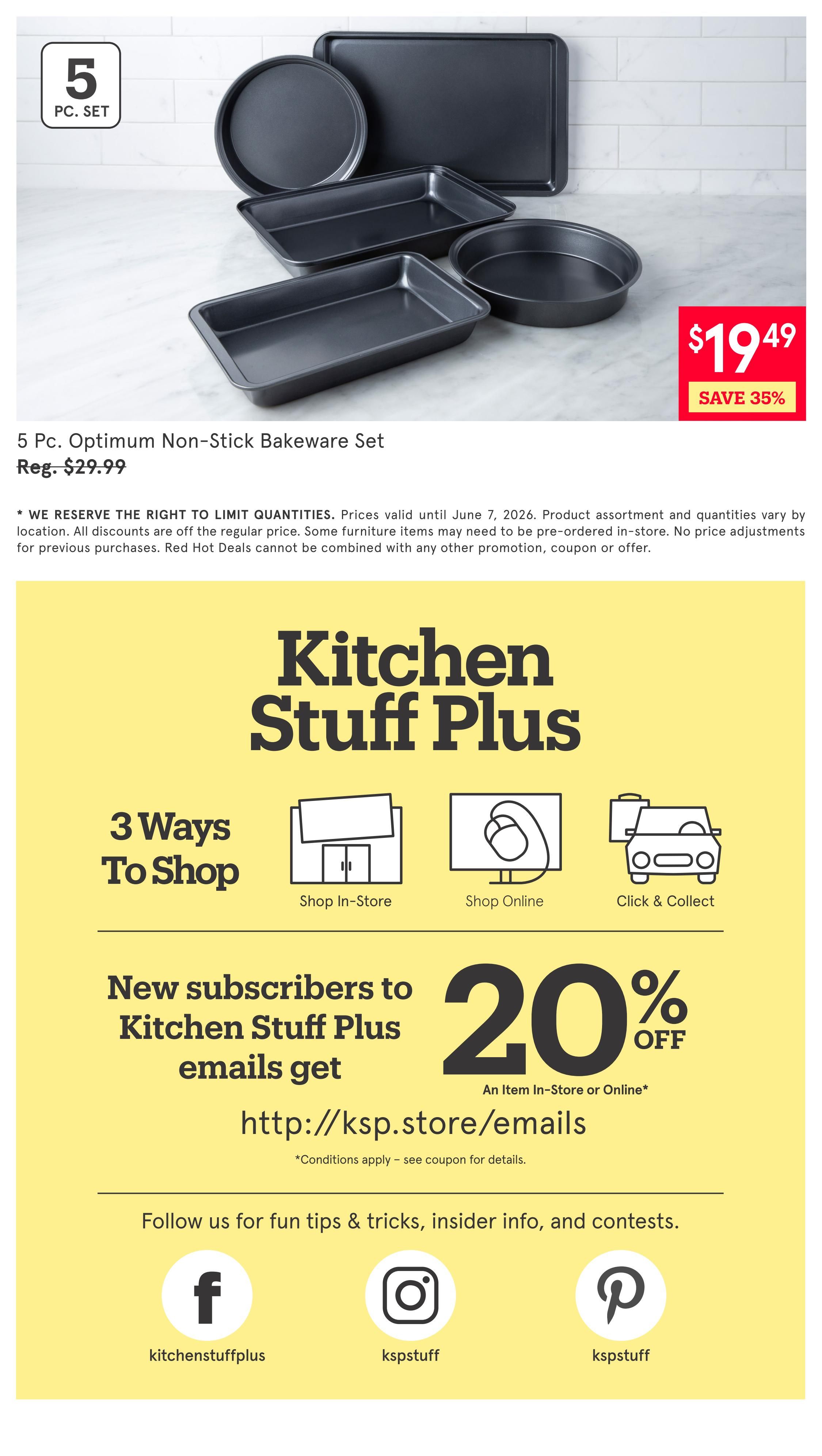 Kitchen Stuff Plus Red Hot Deals Flyer June 1 to 7