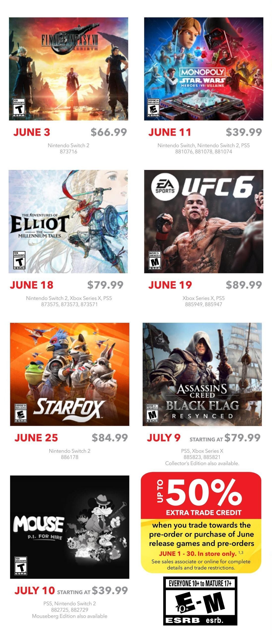 EB Games Flyer June 1 to July 5
