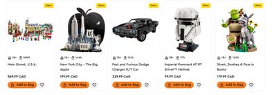 LEGO Canada: Gift With Purchase Offers + Sale