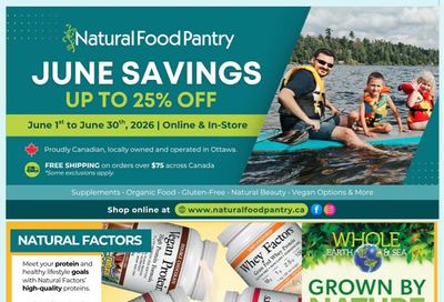 Natural Food Pantry Flyer June 1 to 30
