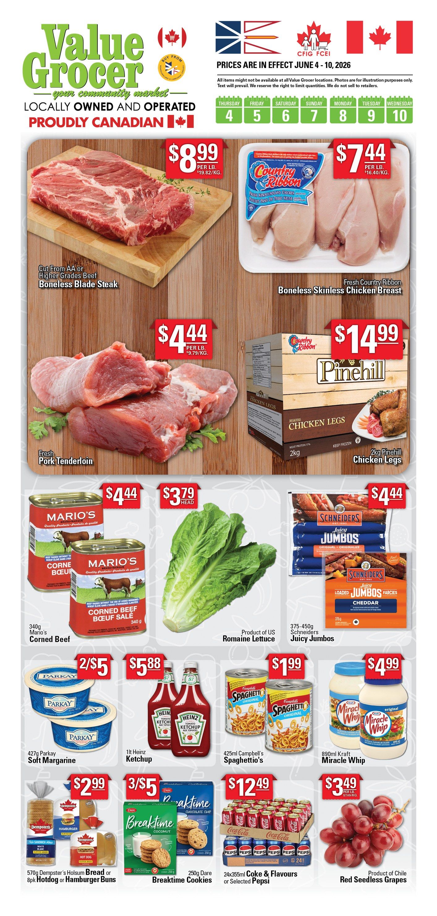 Value Grocer Flyer June 4 to 10
