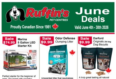 Ruffin's Pet Centre Flyer June 4 to 30