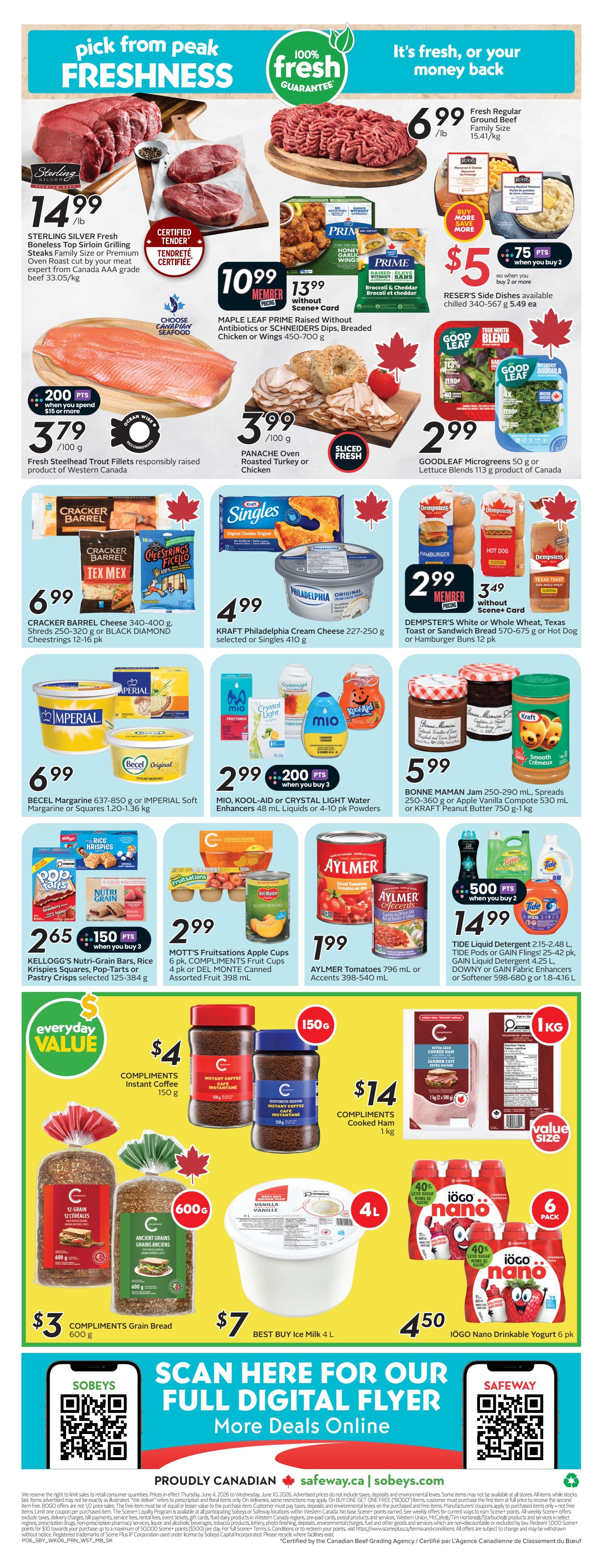 Sobeys/Safeway (SK & MB) Flyer June 4 to 10