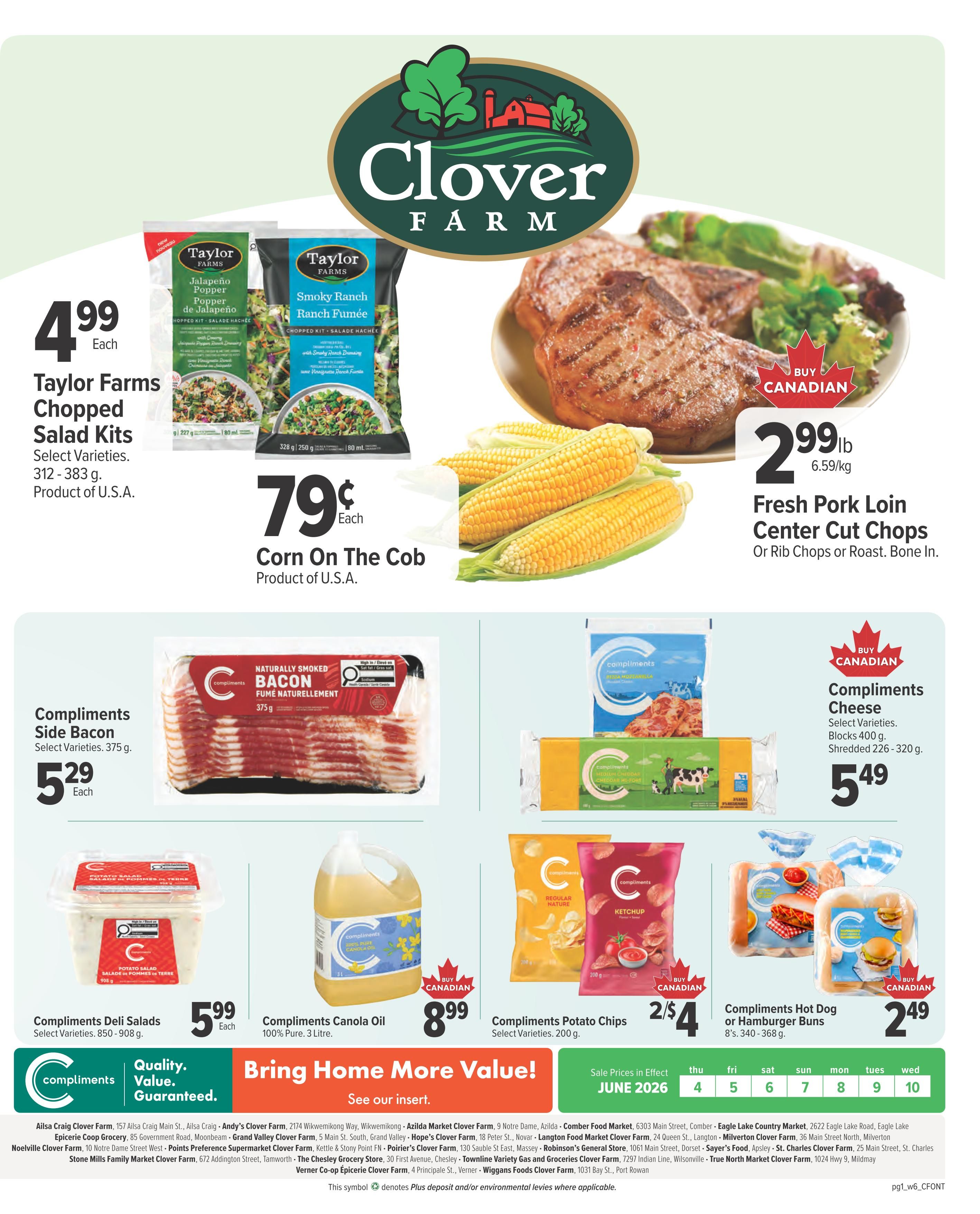 Clover Farm (ON) Flyer June 4 to 10