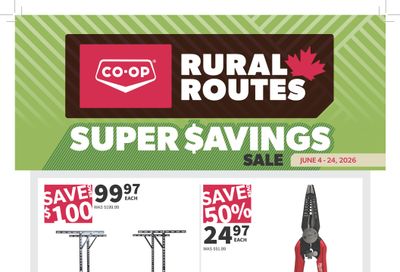 Co-op (West) Rural Routes Flyer June 4 to 24