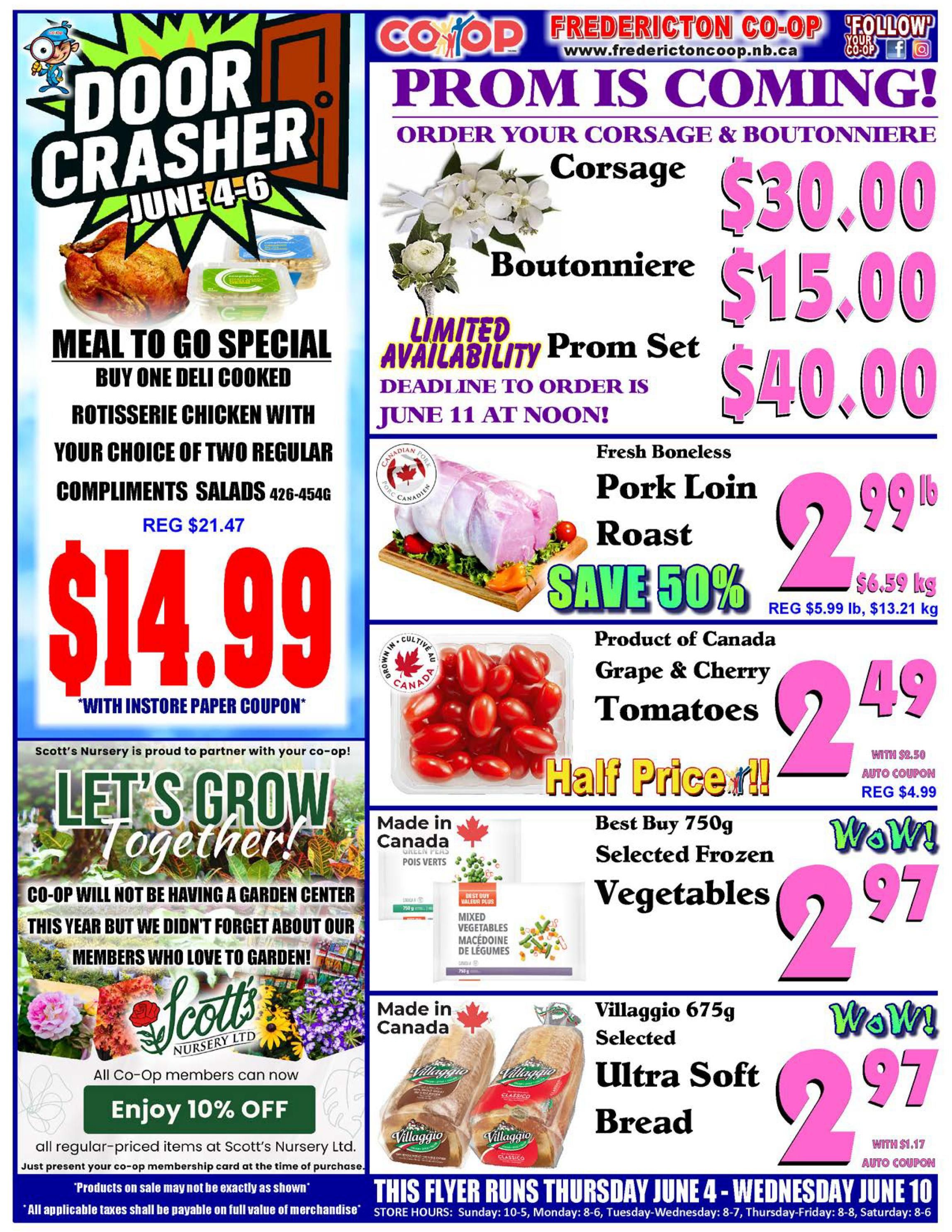Fredericton Co-op Flyer June 4 to 10