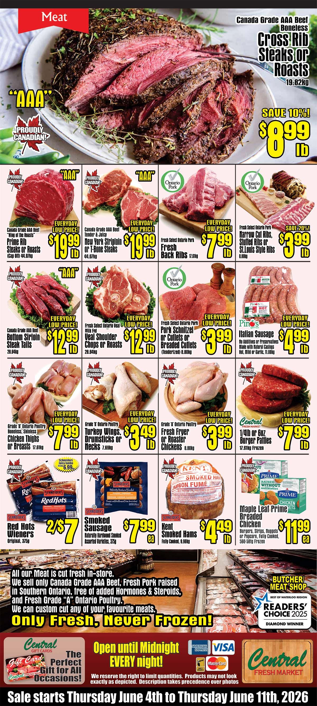 Central Fresh Market Flyer June 4 to 11