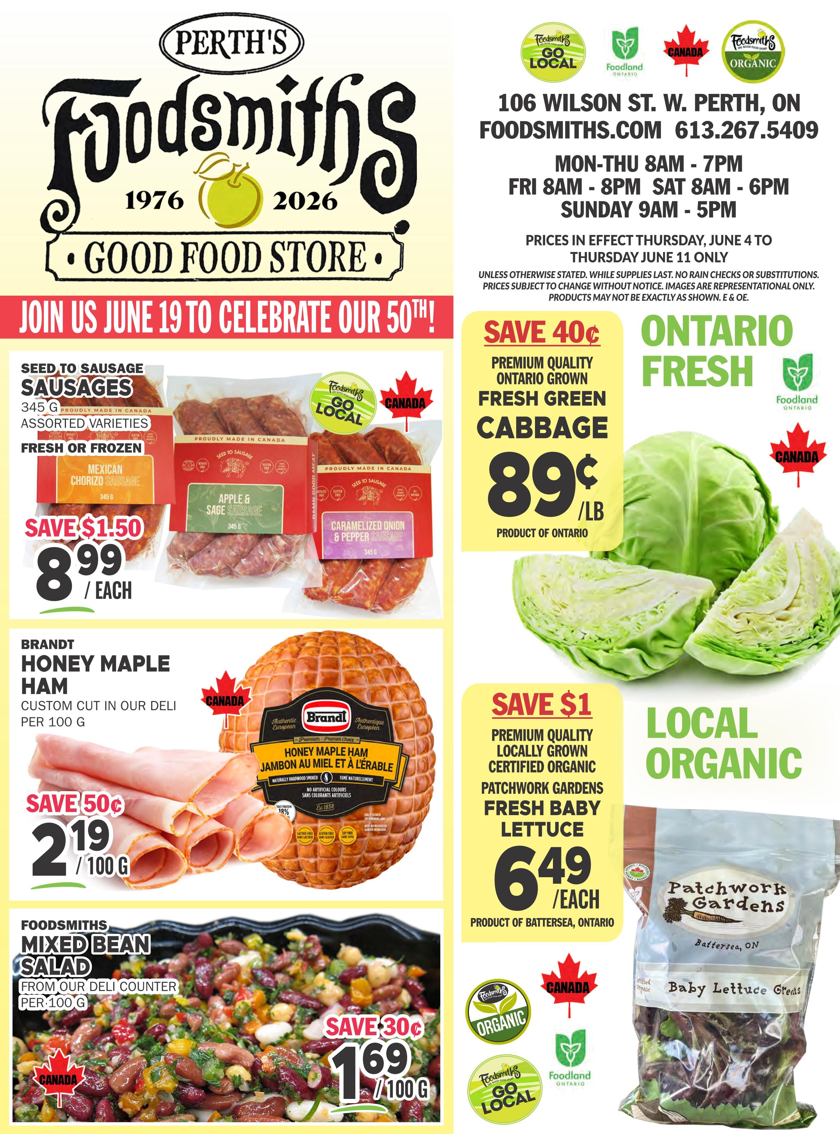 Foodsmiths Flyer June 4 to 11