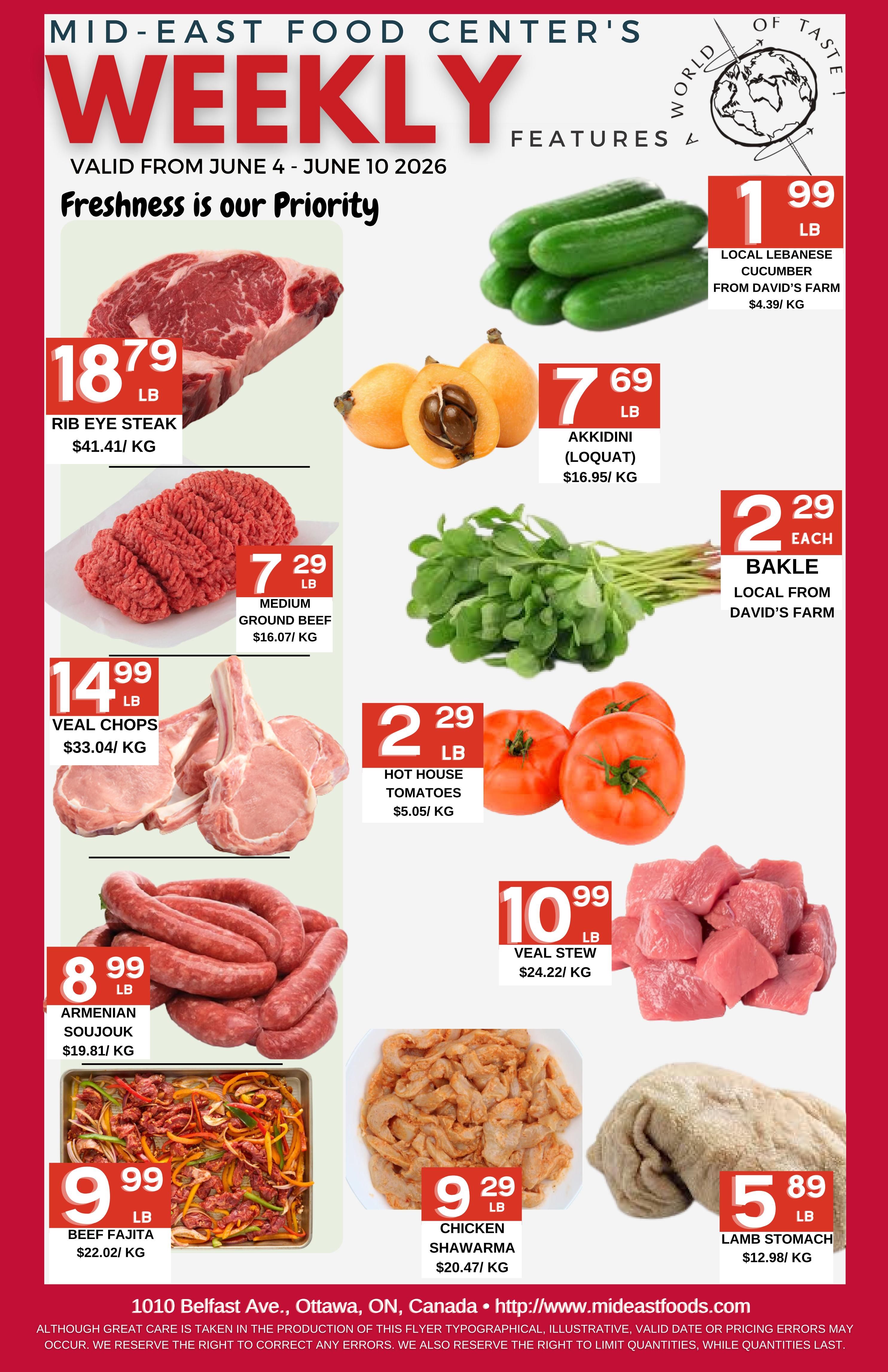 Mid-East Food Centre Flyer June 4 to 10