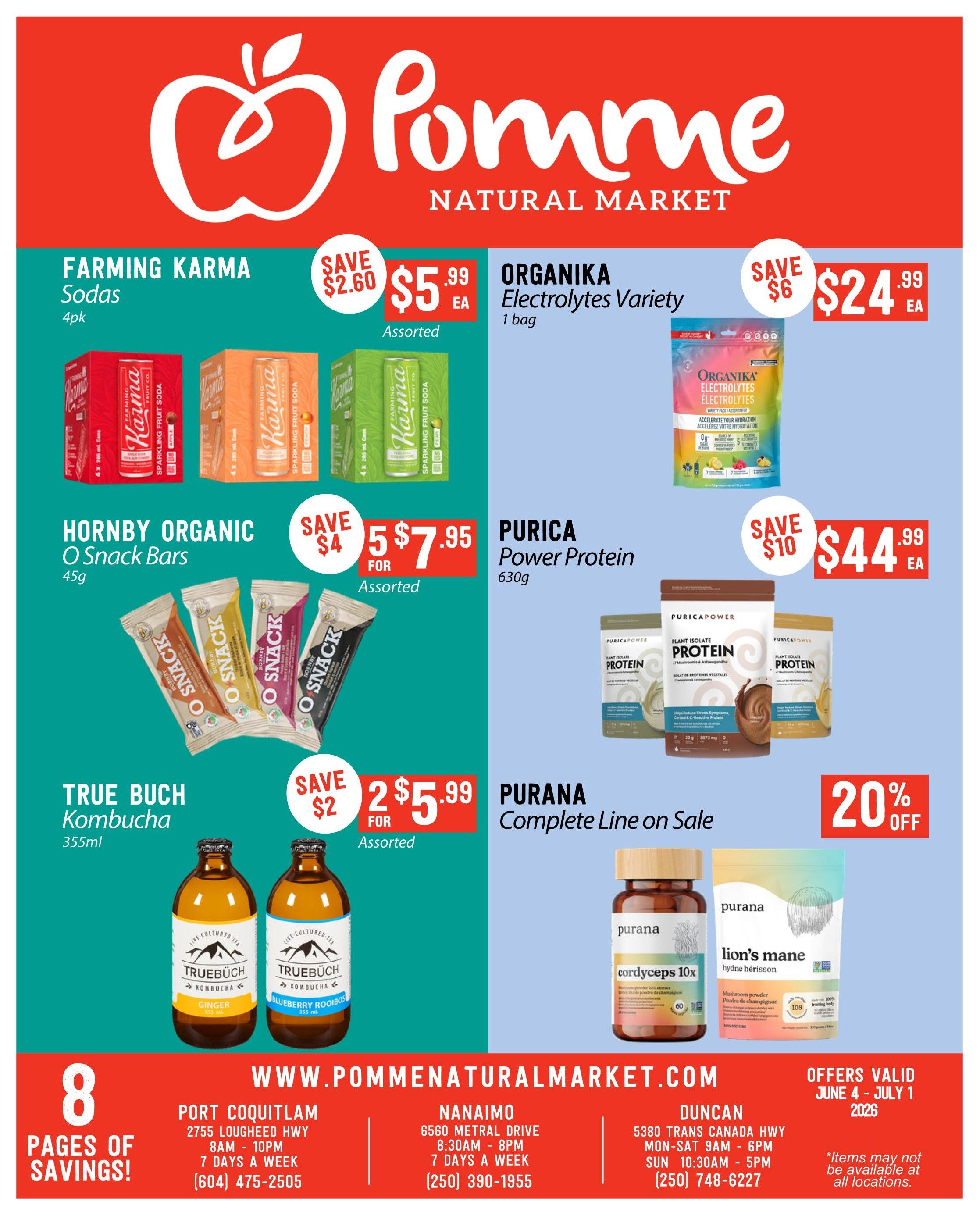 Pomme Natural Market Monthly Specials Flyer June 4 to July 1