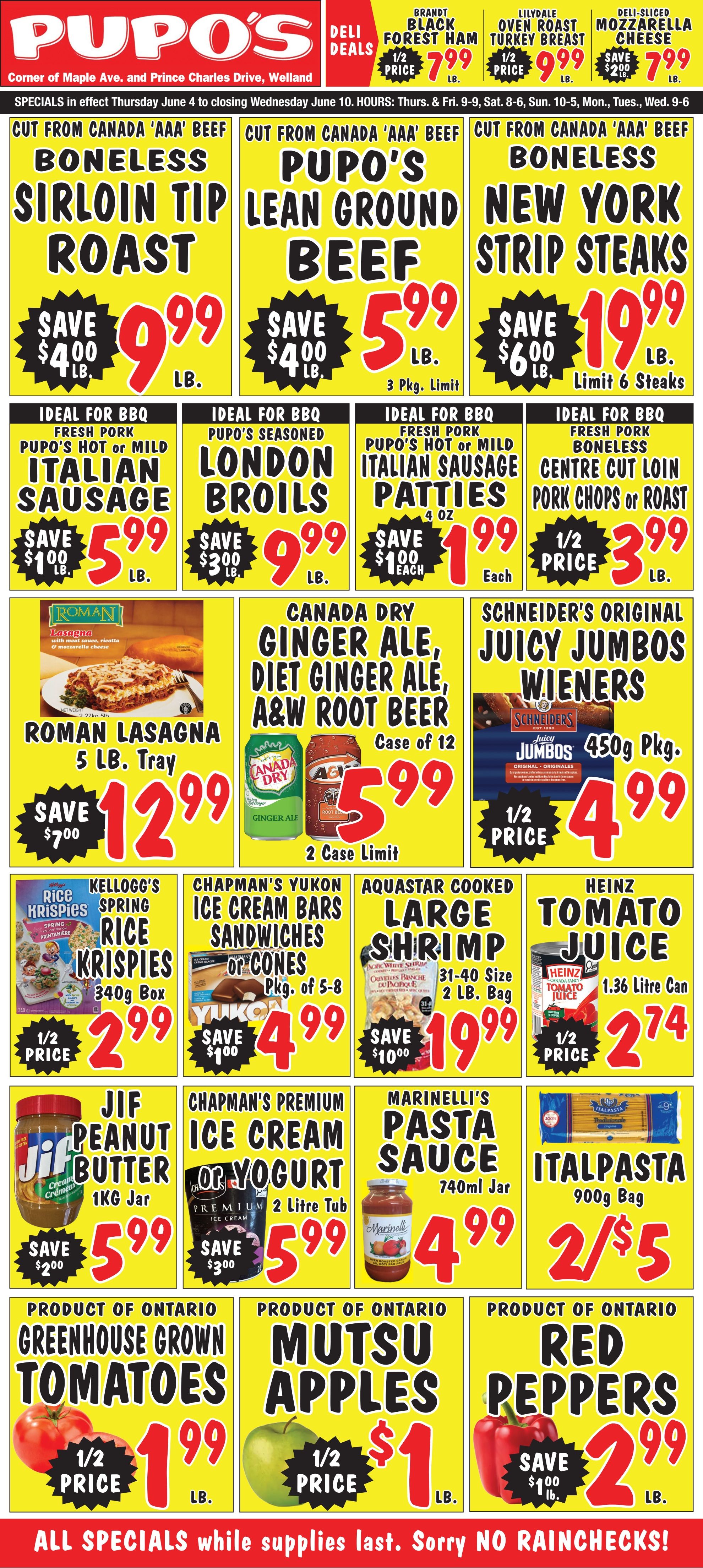Pupo's Food Market Flyer June 4 to 10