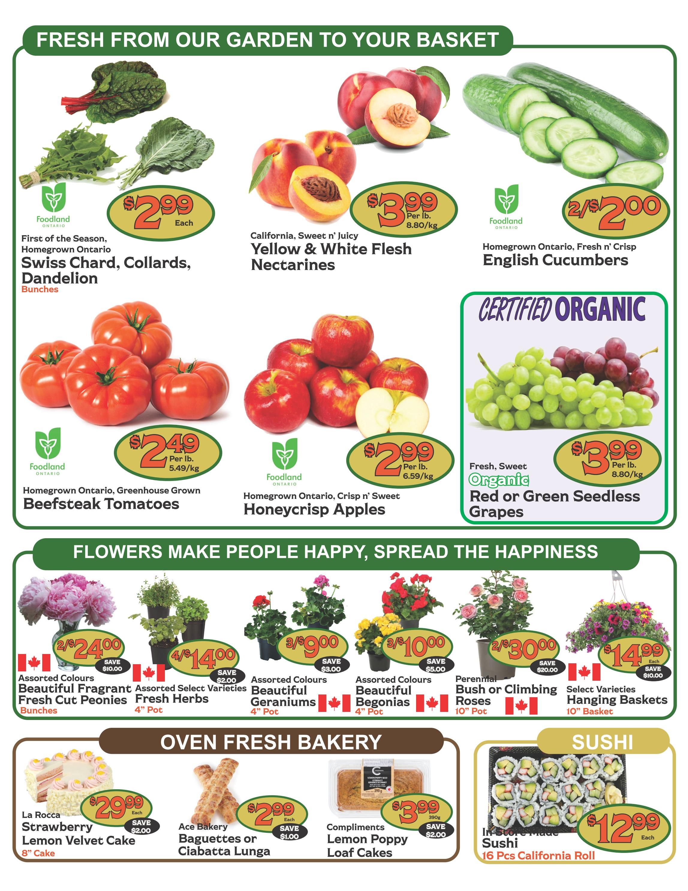 The Garden Basket Flyer June 4 to 10