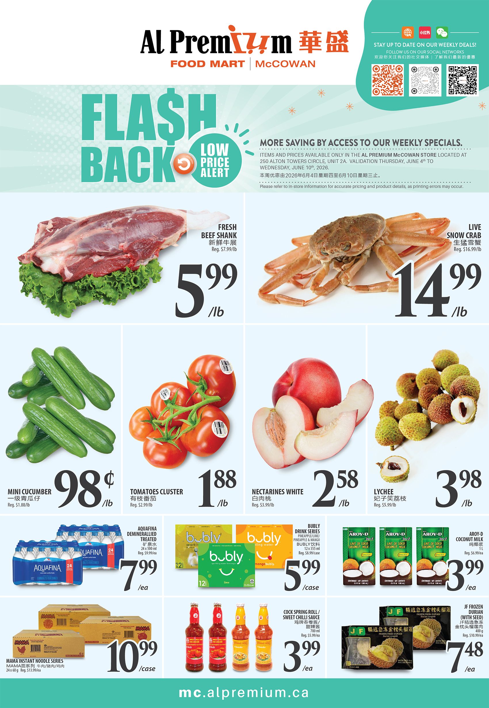 Al Premium Food Mart (McCowan) Flyer June 4 to 10