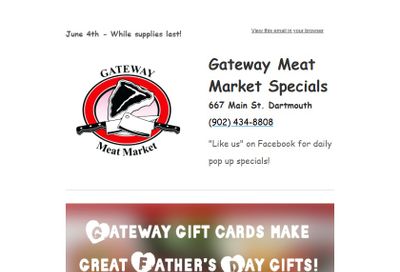 Gateway Meat Market Flyer June 4 to 10