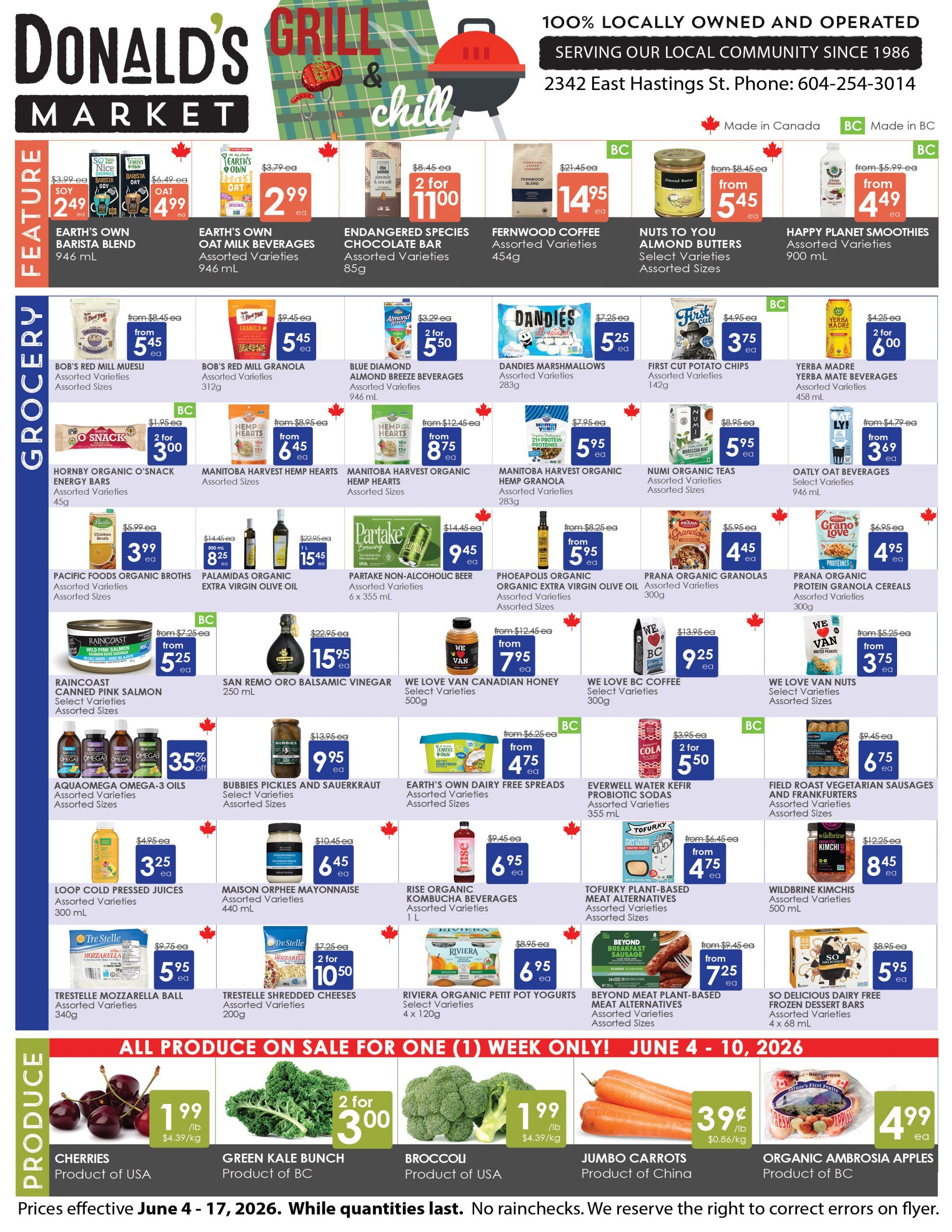 Donald's Market Flyer June 4 to 17