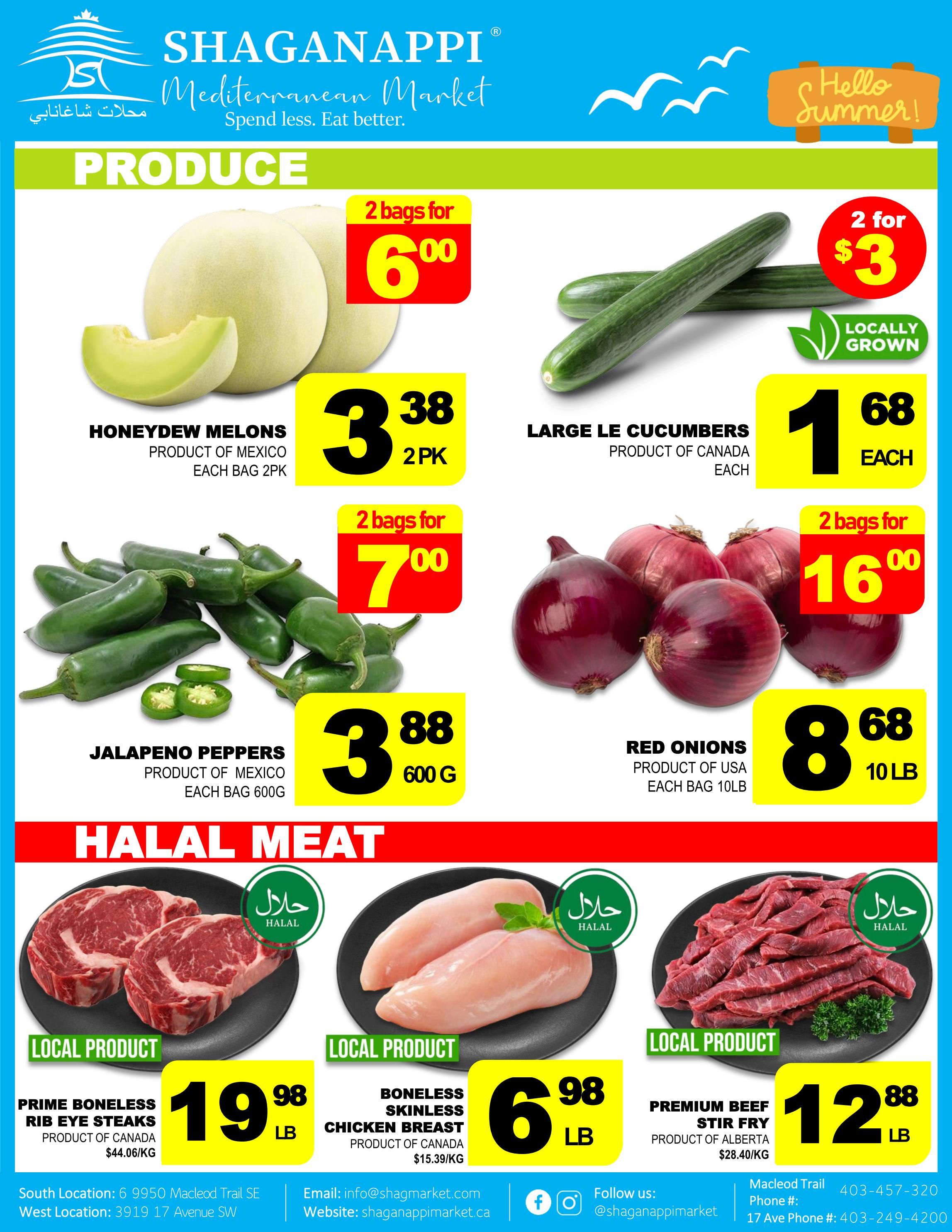 Shaganappi Mediterranean Market Flyer June 4 to 10