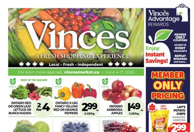 Vince's Market Flyer June 4 to 17