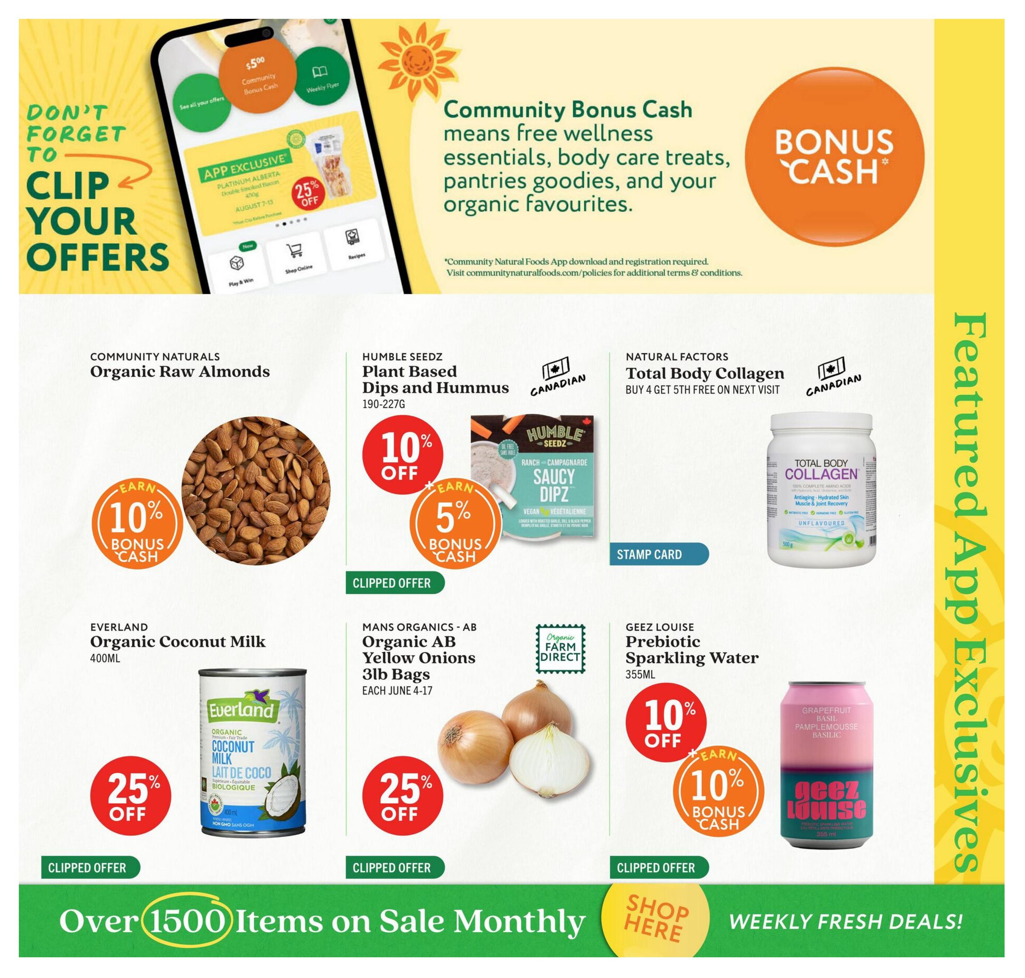 Community Natural Foods Flyer June 4 to July 1