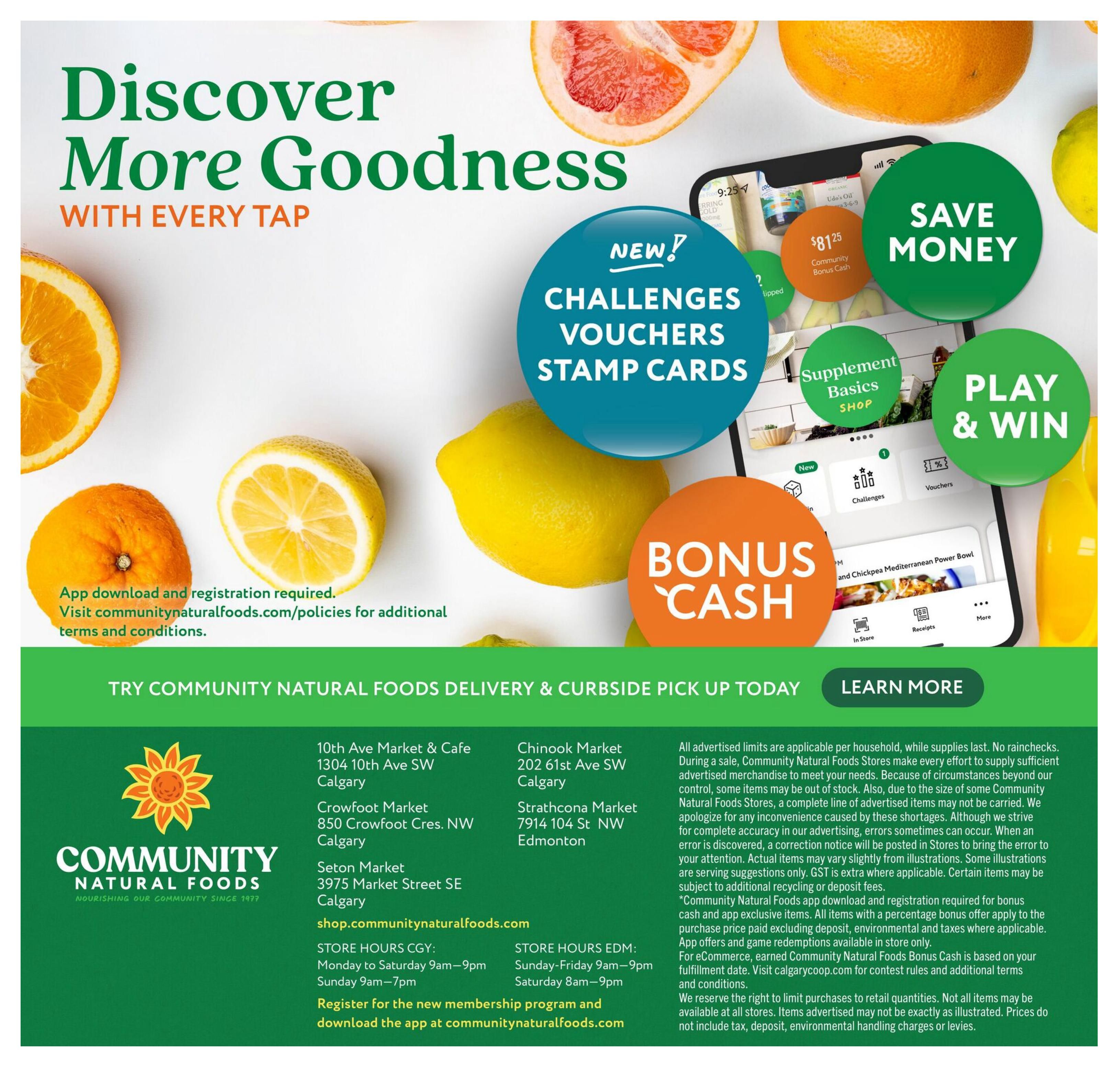 Community Natural Foods Flyer June 4 to July 1