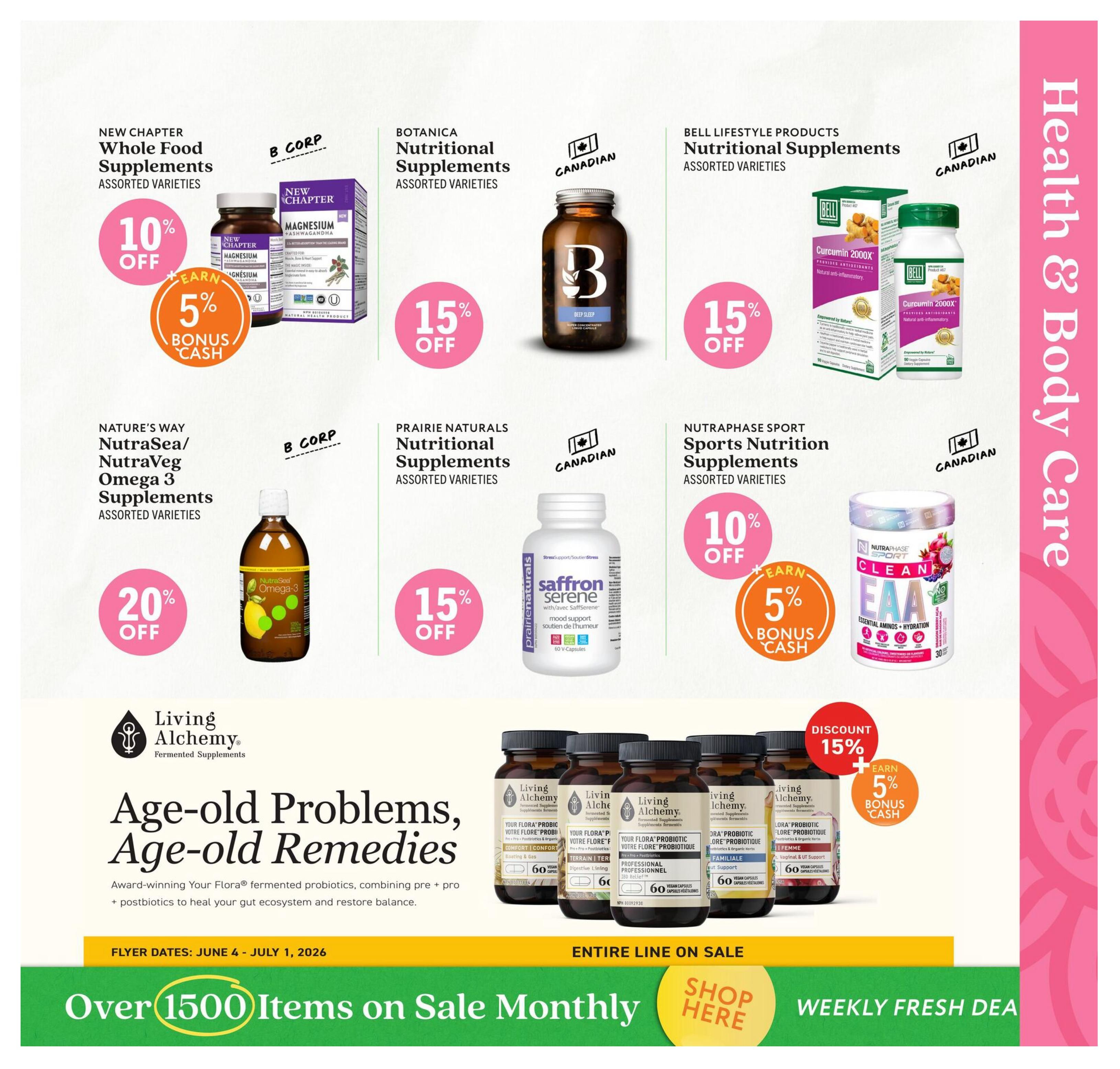 Community Natural Foods Flyer June 4 to July 1