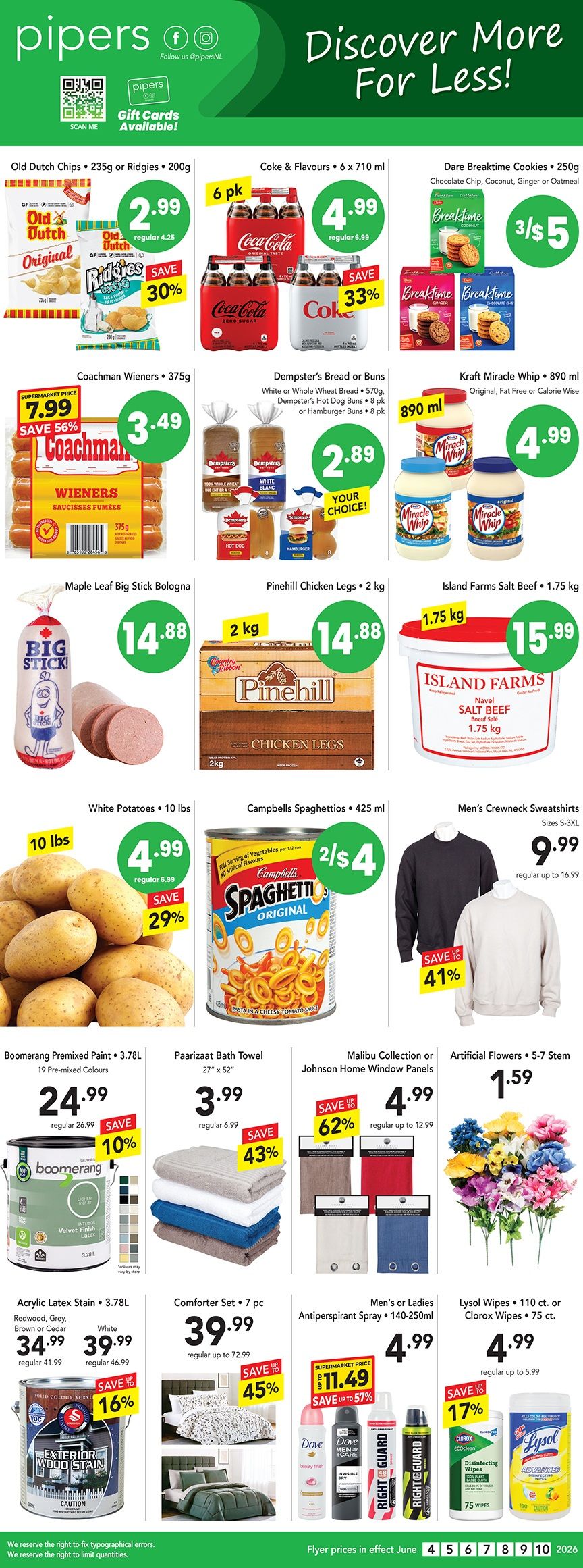 Pipers Superstore Flyer June 4 to 10