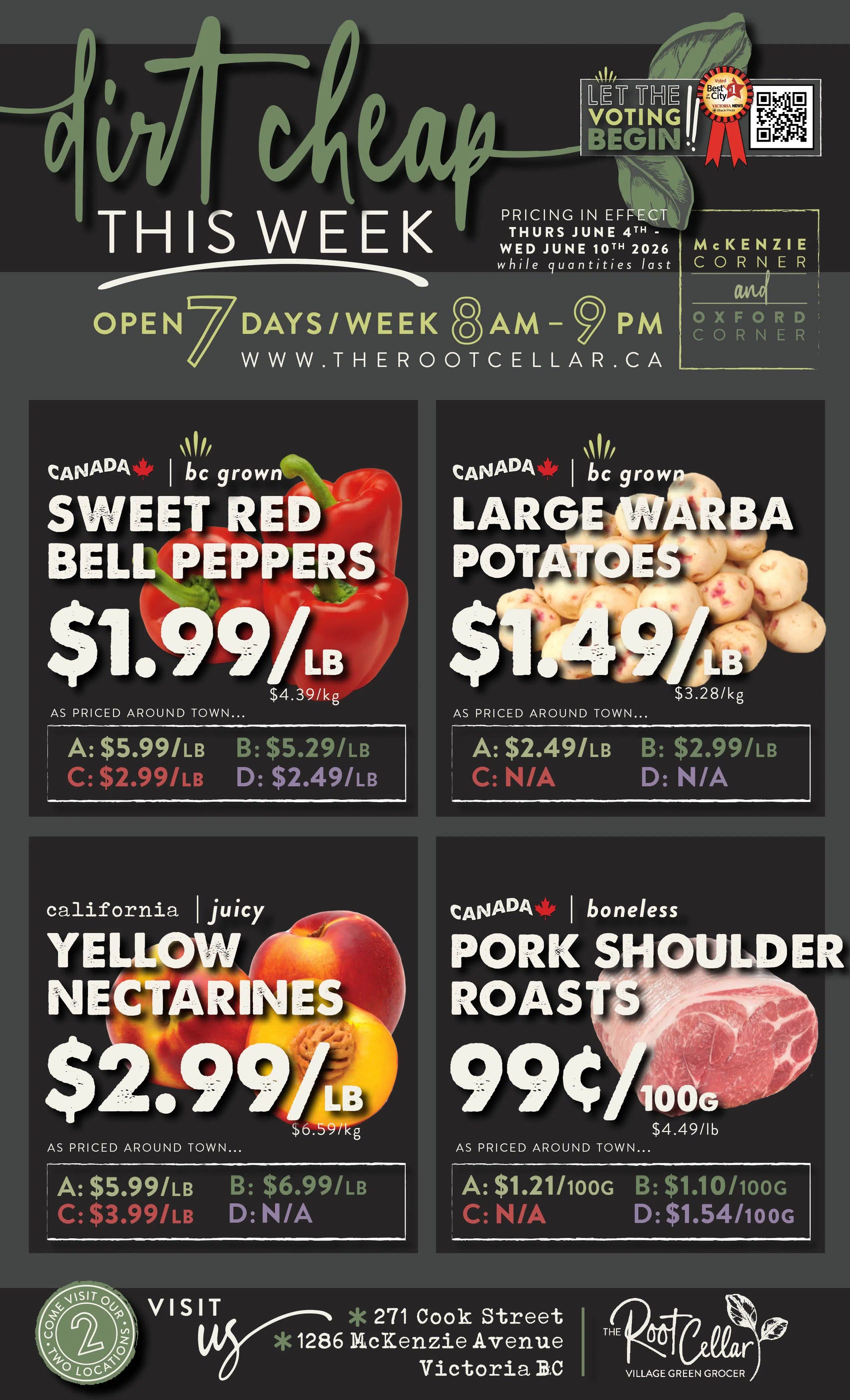 The Root Cellar Flyer June 4 to 10