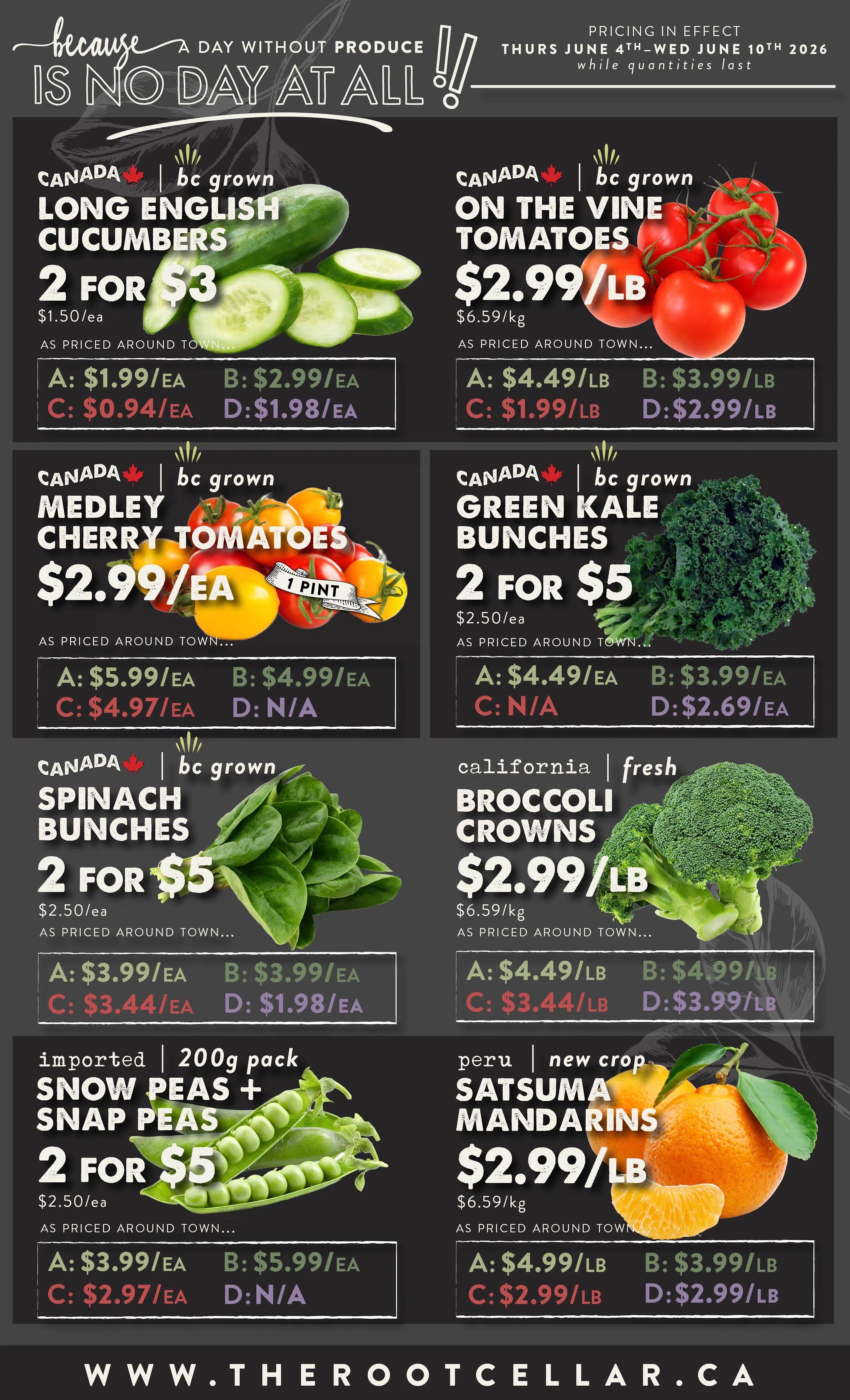 The Root Cellar Flyer June 4 to 10