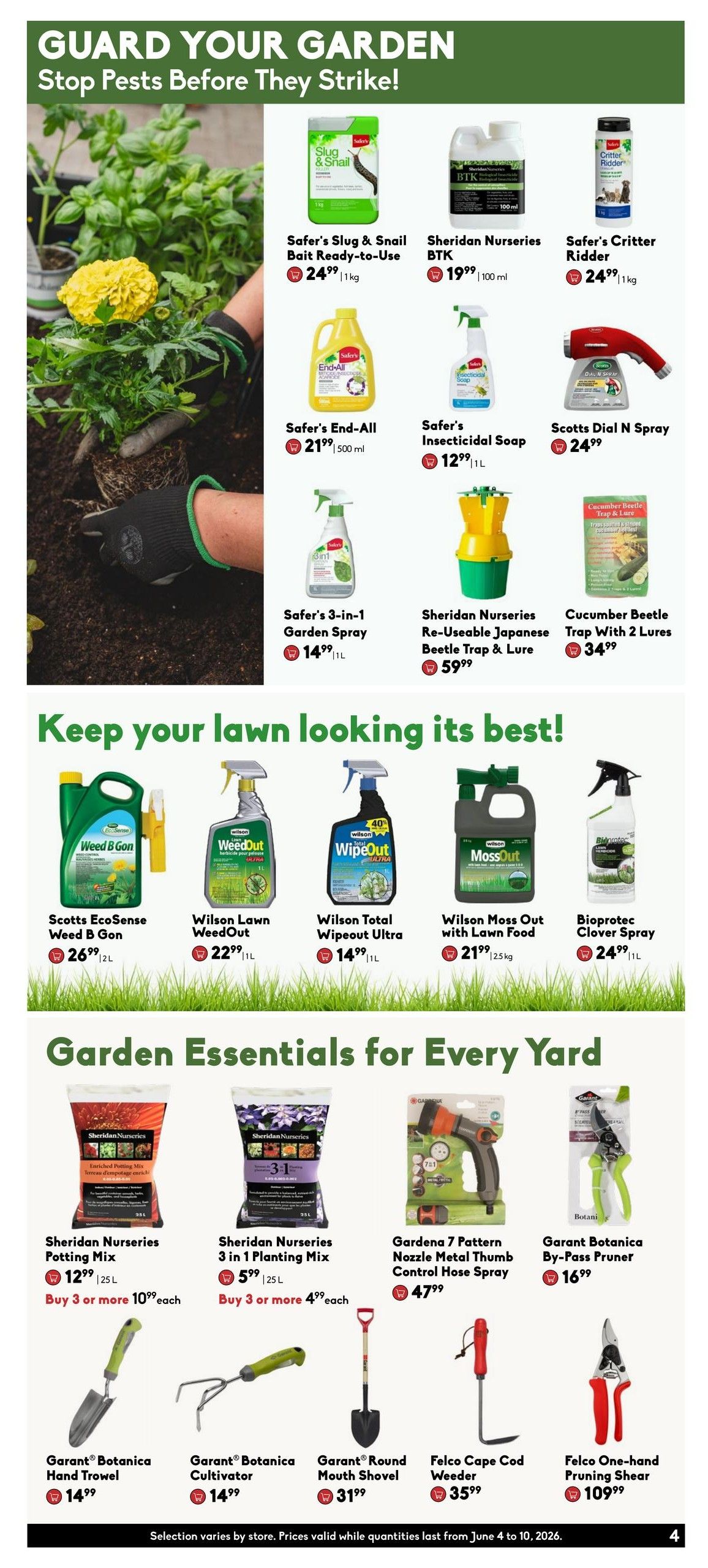 Sheridan Nurseries Flyer June 4 to 10