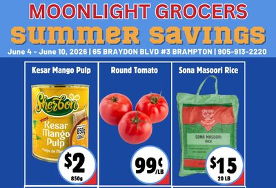 Moonlight Grocers Flyer June 4 to 10