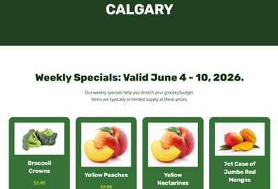 H&W Produce Flyer June 4 to 10