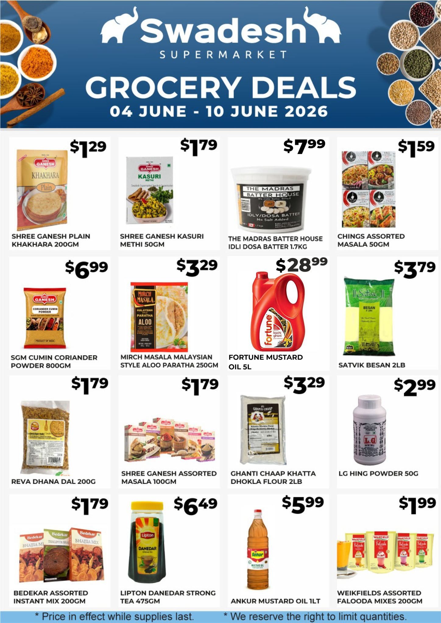 Swadesh Supermarket Flyer June 4 to 10