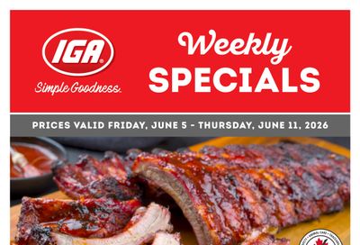 IGA Stores of BC Flyer June 5 to 11