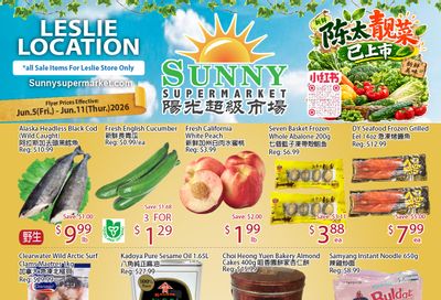 Sunny Supermarket (Leslie) Flyer June 5 to 11