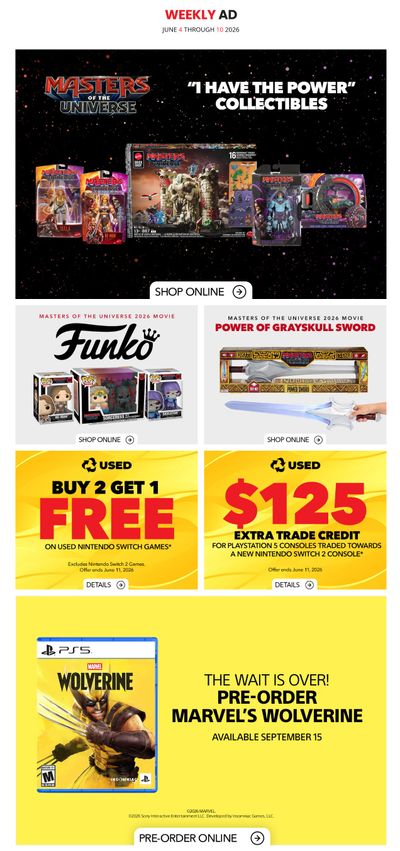 EB Games Flyer June 4 to 10