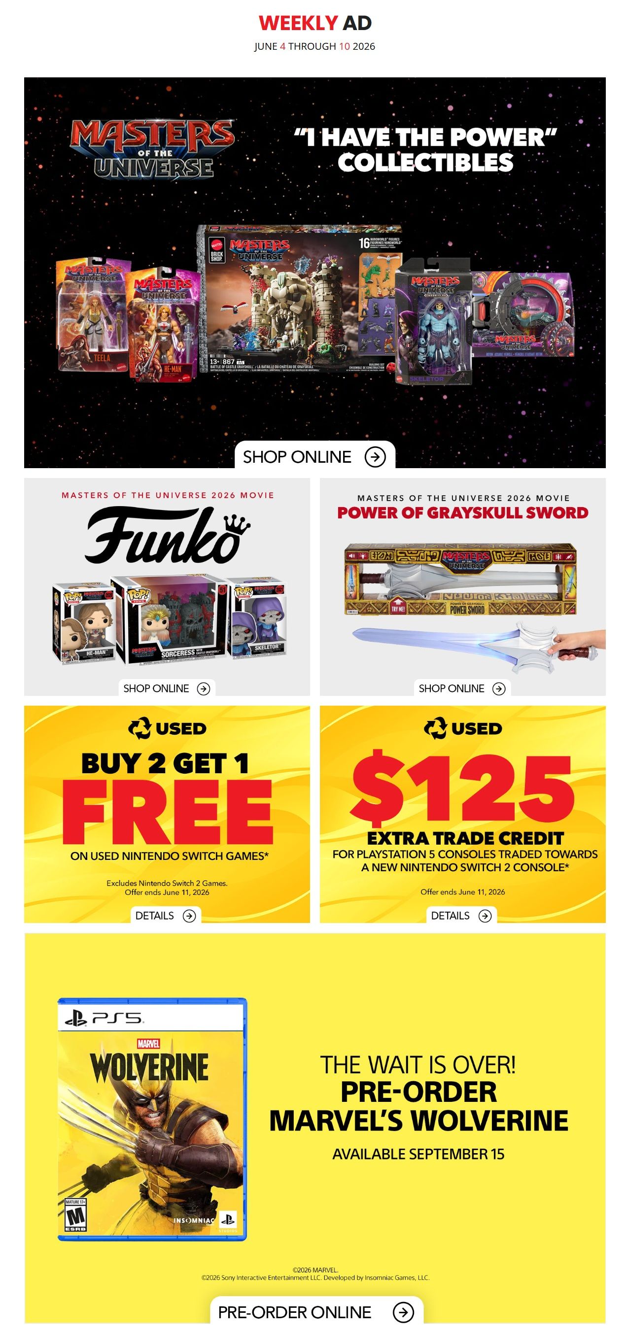 EB Games Flyer June 4 to 10