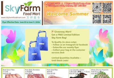 SkyFarm Food Mart Flyer June 5 to 11