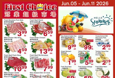 First Choice Supermarket Flyer June 5 to 11