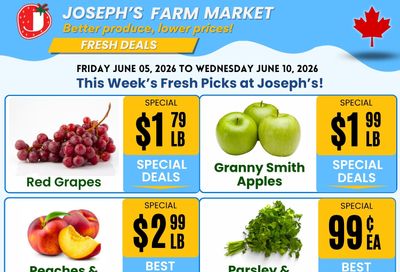 Joseph's Farm Market Flyer June 5 to 10