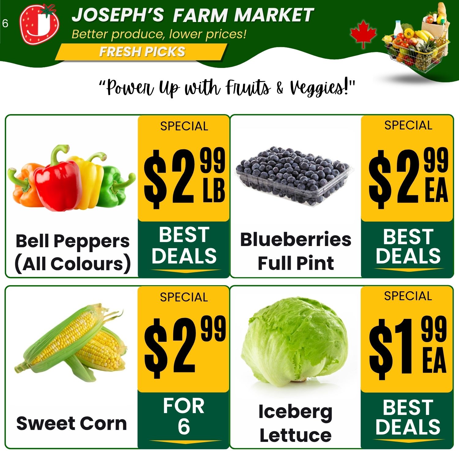 Joseph's Farm Market Flyer June 5 to 10