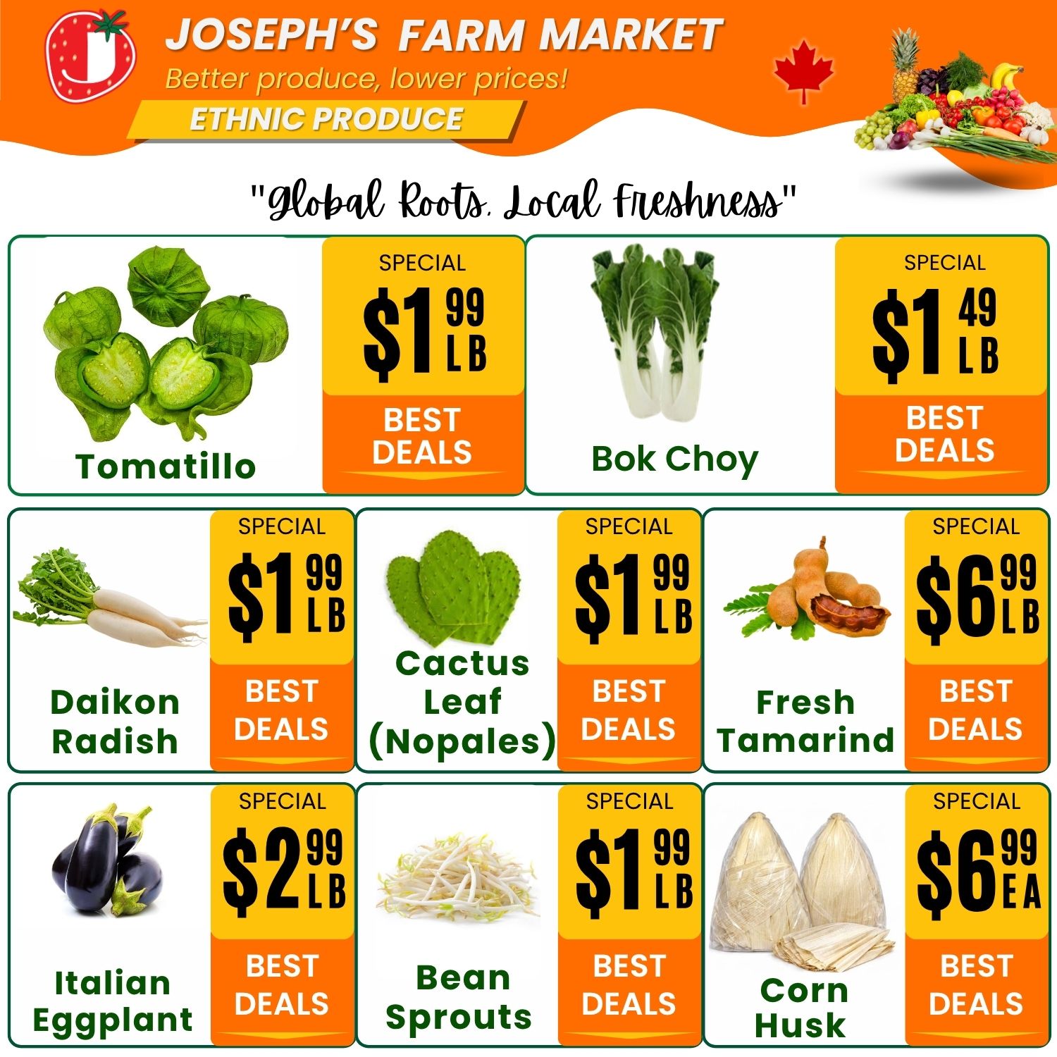 Joseph's Farm Market Flyer June 5 to 10