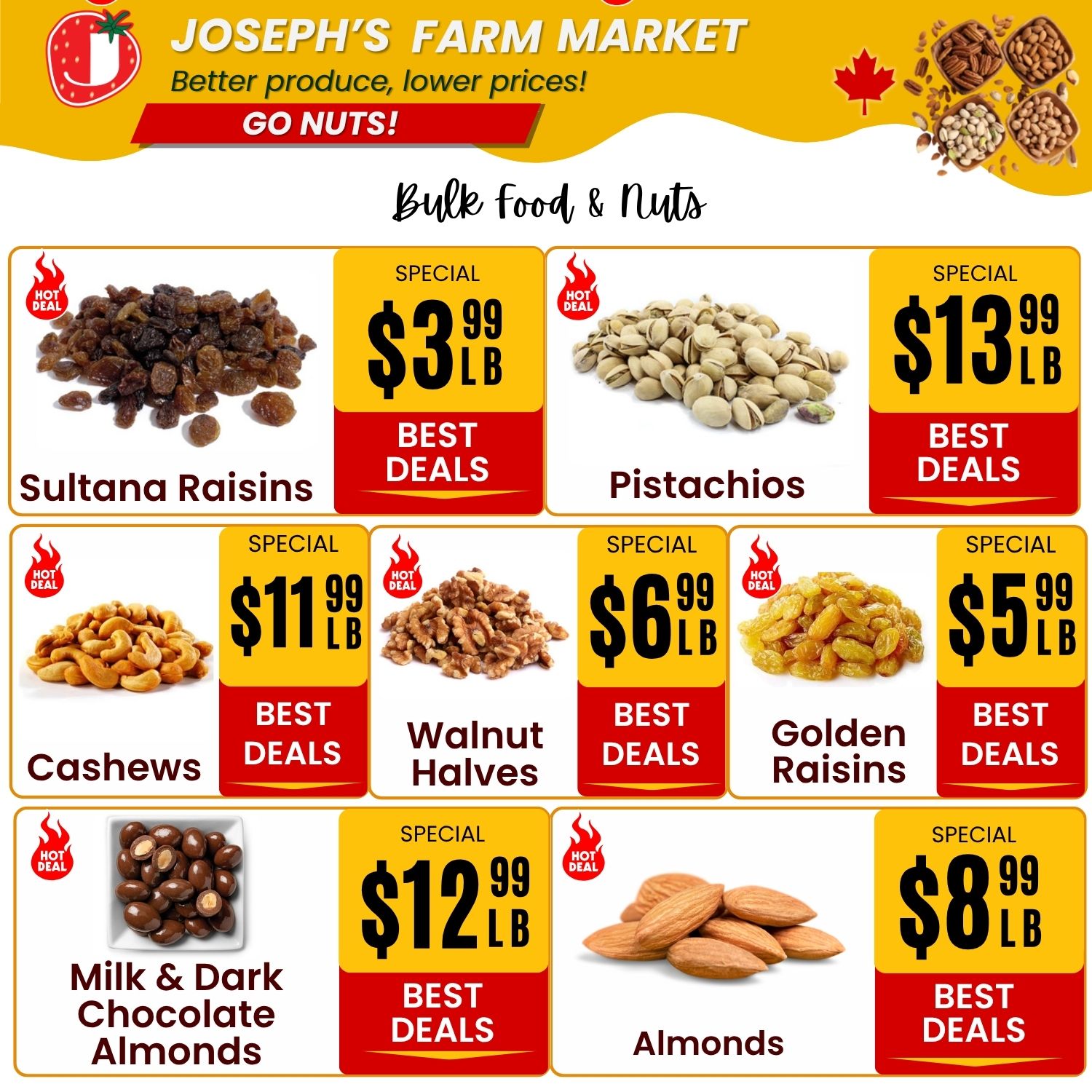 Joseph's Farm Market Flyer June 5 to 10