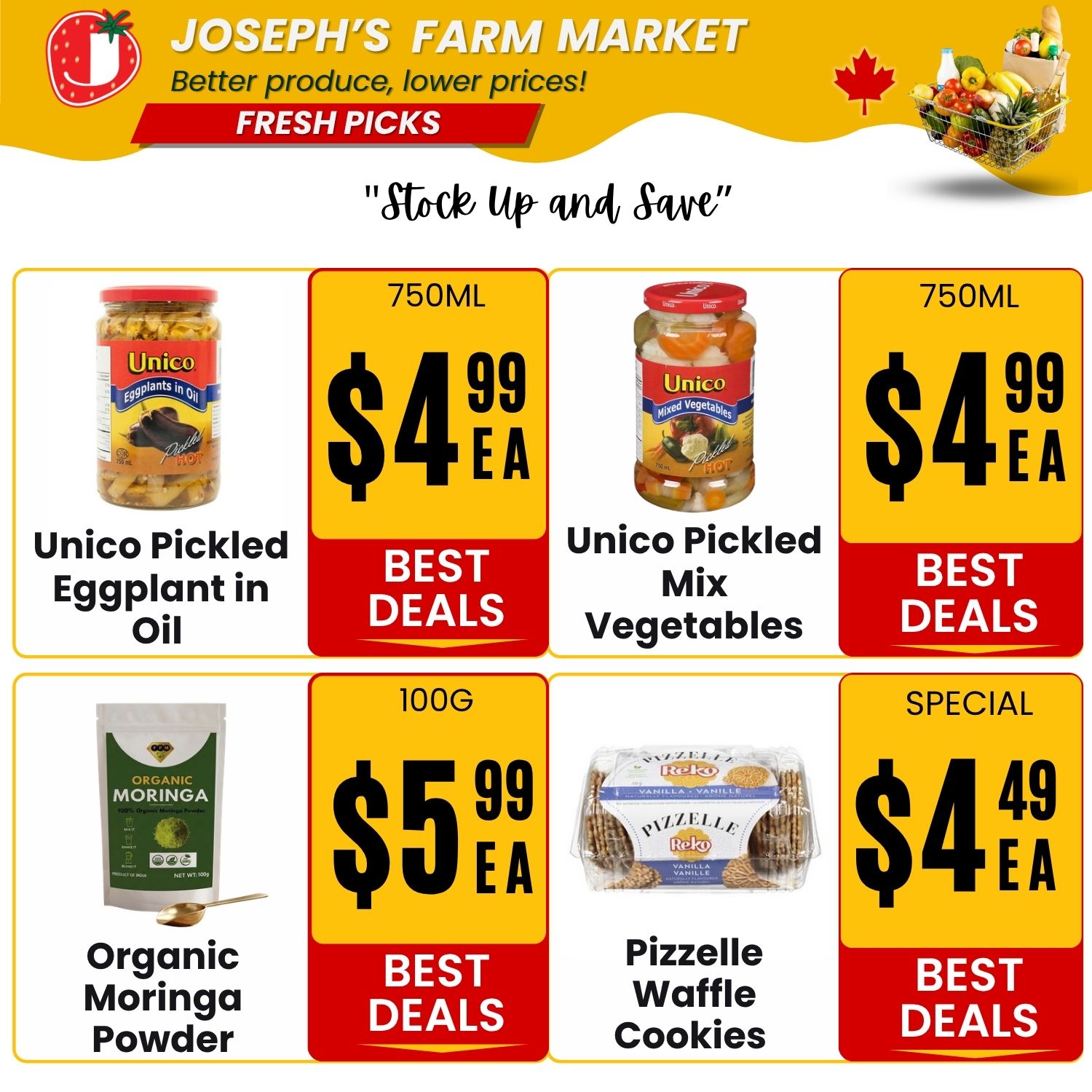 Joseph's Farm Market Flyer June 5 to 10
