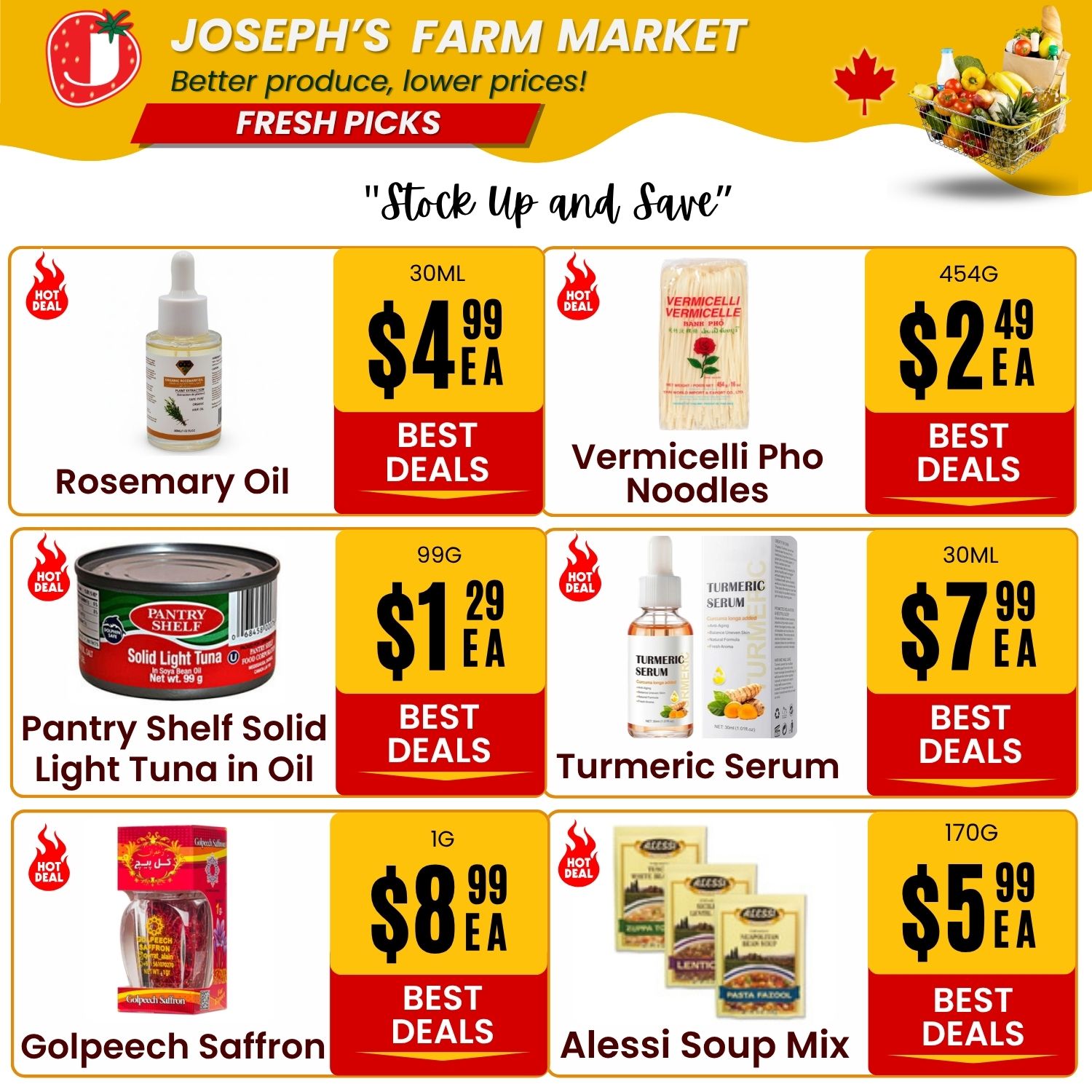 Joseph's Farm Market Flyer June 5 to 10