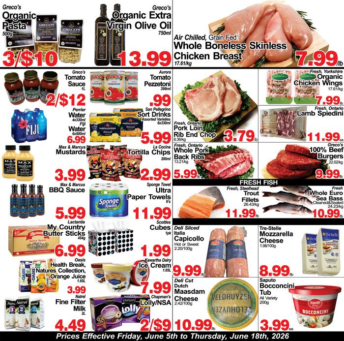Greco's Fresh Market Flyer June 5 to 18